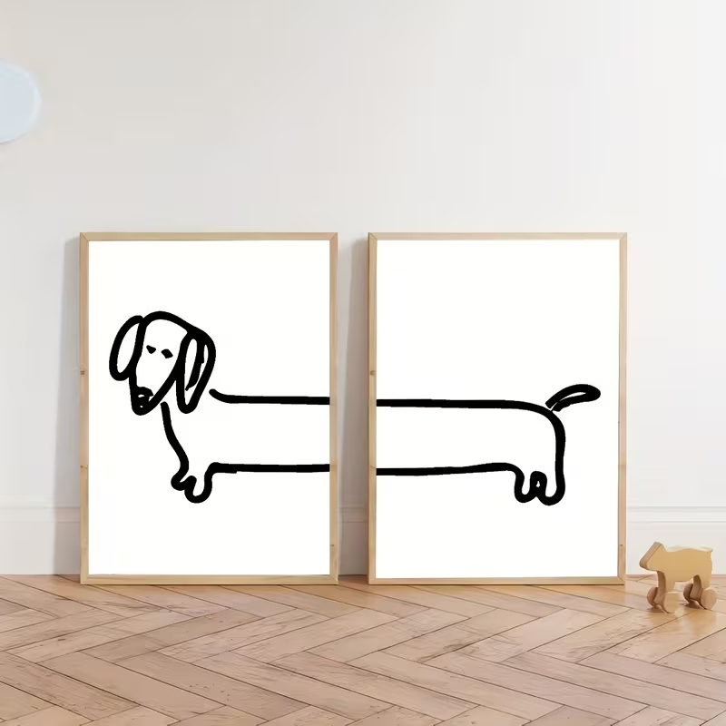 2 Stück moderne Dackel-Wandkun – Sustainable Living Products Bewertung und Preis